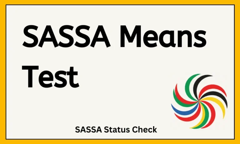 SASSA Means Test